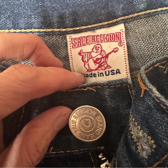 True Religion JOEY Dark Blue Flare Jeans-limited edition - Picture 3 of 9